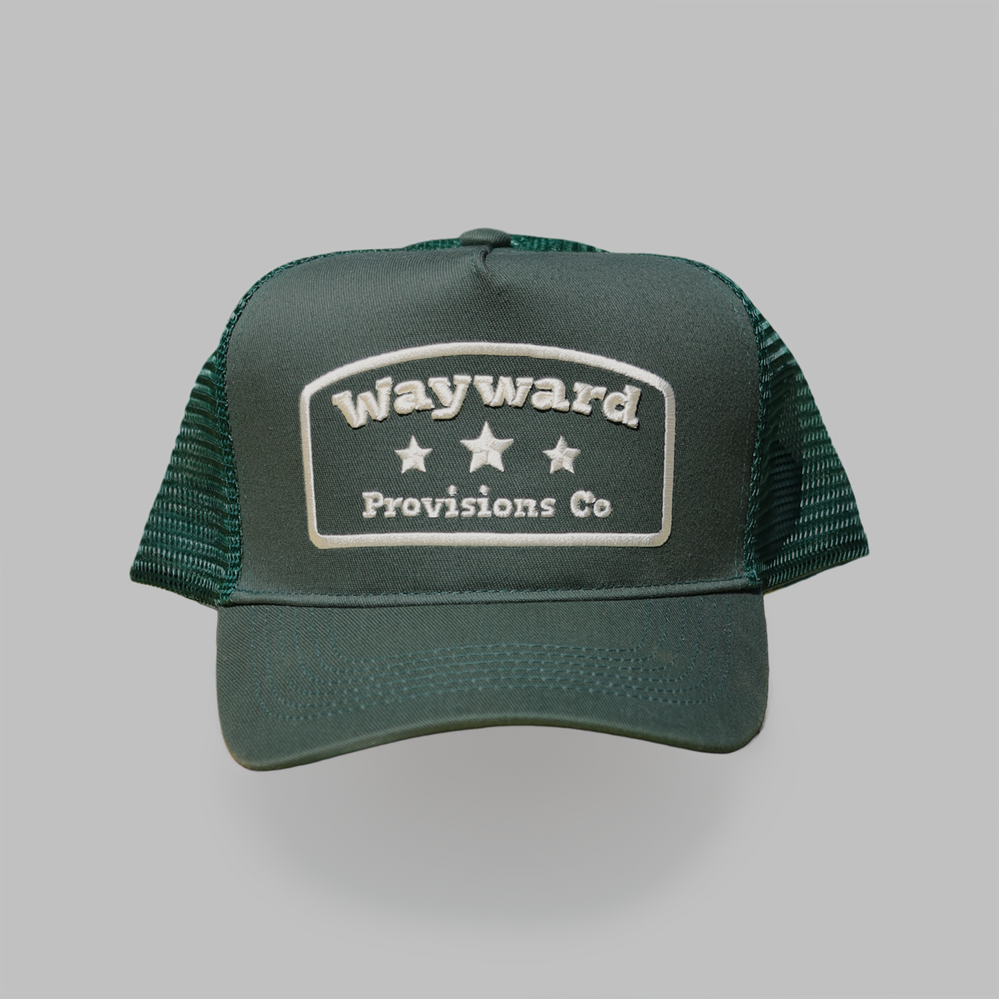3 Stars Green Trucker