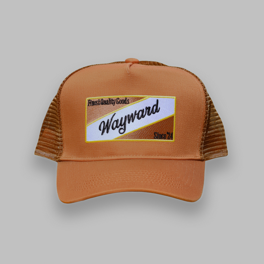 Script Brown Trucker Hat
